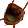  Dámska kožená kabelka MiaMore 01-014 Z DOLLARO hnedá 40 x 38 x 13 cm