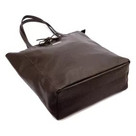    Dámska kožená kabelka MiaMore 01-014 Z DOLLARO hnedá 40 x 38 x 13 cm
