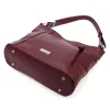  Dámska kožená kabelka MiaMore 01-045 DOLLARO bordovej farby 35 x 30 x 13 cm