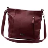  Dámska kožená kabelka MiaMore 01-045 DOLLARO bordovej farby 35 x 30 x 13 cm