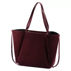    Dámska kožená kabelka Luka 25-079 bordovej farby 50 x 34 x 17 cm