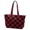  Dámska kožená kabelka Luka 25-080 bordovej farby 45 x 29 x 14 cm