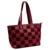  Dámska kožená kabelka Luka 25-080 bordovej farby 45 x 29 x 14 cm
