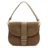  Dámska kožená kabelka Luka 26-001 béžová, crossbody 27 x 21 x 10 cm