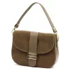  Dámska kožená kabelka Luka 26-001 béžová, crossbody 27 x 21 x 10 cm