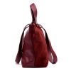  Dámska kabelka z hovädzej kože s lícovou farbou v bordovej farbe Luka 25-077 43 x 30 x 17 cm