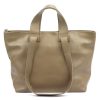  Dámska kabelka Luka 25-077 z hovädzej kože s lícovou farbou v béžovej farbe 43 x 30 x 17 cm
