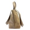  Dámska kabelka Luka 25-077 z hovädzej kože s lícovou farbou v béžovej farbe 43 x 30 x 17 cm