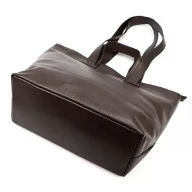    Luka 25-078 DOLLARO hnedá dámska kožená kabelka, taška cez rameno 43 x 30 x 17 cm