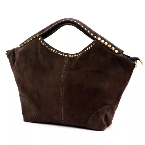  Dámska kožená kabelka Camilla PREMIUM 10.003 hnedá 50 x 30 x 12 cm