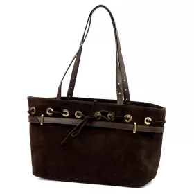    Dámska kožená kabelka Camilla PREMIUM 10.005 hnedá 42 x 24 x 13 cm