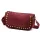  Dámska kožená kabelka Luka 25-087 bordovej farby 27 x 14 x 11 cm