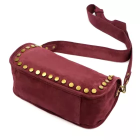    Dámska kožená kabelka Luka 25-087 bordovej farby 27 x 14 x 11 cm