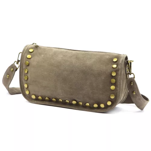  Dámska kožená kabelka Luka 25-087 v béžovej farbe 27 x 14 x 11 cm