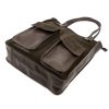  Dámska kožená kabelka Angelo 01-001-2 hnedá 30 x 40 x 14 cm