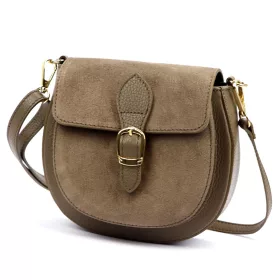    Dámska kožená crossbody kabelka Luka 25-045 béžovej farby 19,5 x 18 x 10 cm