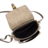  Dámska kožená crossbody kabelka Luka 25-045 béžovej farby 19,5 x 18 x 10 cm