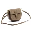  Dámska kožená crossbody kabelka Luka 25-045 béžovej farby 19,5 x 18 x 10 cm