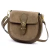  Dámska kožená crossbody kabelka Luka 25-045 béžovej farby 19,5 x 18 x 10 cm