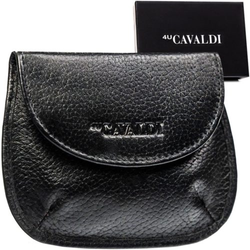  Dámska kožená peňaženka Cavaldi CW1997-NDM čierna, kľúčenka 12 x 9,5 x 1 cm