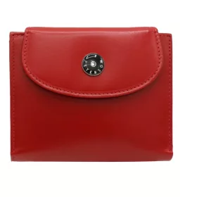    Dámska kožená peňaženka Peterson PTN 70614-9-NGV s RFID červenou farbou 12,5 x 10 x 2,5 cm