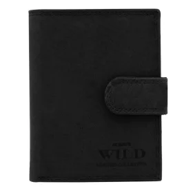    Pánska kožená peňaženka Wild CZ-04L-HLF RFID čierna 9,5 x 12,5 x 2,5 cm