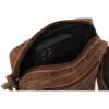  Pánska kožená kabelka Peterson PTN 2505840-NSH hnedá 16 x 21 x 6 cm