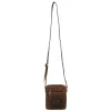  Pánska kožená kabelka Peterson PTN 2505840-NSH hnedá 16 x 21 x 6 cm