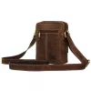  Pánska kožená kabelka Peterson PTN 2505840-NSH hnedá 16 x 21 x 6 cm