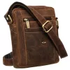  Pánska kožená kabelka Peterson PTN 2505840-NSH hnedá 16 x 21 x 6 cm