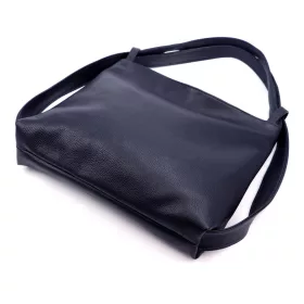    Luka 26-019 DOLLARO tmavomodrá dámska kožená kabelka cez rameno, batoh 40 x 35 x 10 cm