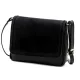  Dámska kožená crossbody kabelka Luka 26-016 čierna 21 x 16 x 8 cm