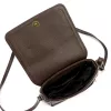  Dámska kožená crossbody kabelka Luka 26-016 tmavohnedá 21 x 16 x 8 cm