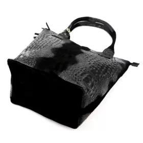    Dámska kabelka cez rameno Luka 26-026 z kože s krokodílím vzorom, shopper 40 x 36 x 19 cm