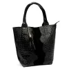 Dámska kabelka cez rameno Luka 26-026 z kože s krokodílím vzorom, shopper 40 x 36 x 19 cm