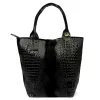  Dámska kabelka cez rameno Luka 26-026 z kože s krokodílím vzorom, shopper 40 x 36 x 19 cm