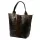  Dámska tmavohnedá kožená kabelka cez rameno s krokodílím vzorom Luka 26-026, shopper, 40 x 36 x 19 cm