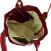  Dámska kabelka cez rameno Luka 26-026 bordovej farby s krokodílím vzorom, shopper, 40 x 36 x 19 cm