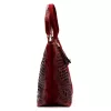  Dámska kabelka cez rameno Luka 26-026 bordovej farby s krokodílím vzorom, shopper, 40 x 36 x 19 cm