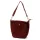  Dámska bordová kabelka cez rameno, crossbody kabelka z semišovej kože Luka 26-018, rozmery 21 x 20 x 11 cm