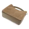  Dámska kožená kabelka Luka 26-009 v béžovej farbe, semišová, 26 x 21 x 11 cm