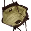  Luka 26-012 DOLLARO hnedá dámska kožená kabelka cez rameno 60 x 30 x 15 cm