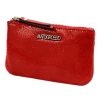  Dámska peňaženka z hovädzej kože Mato Grosso 0747-59 s RFID červenou farbou 14 x 8 x 1,5 cm