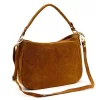  Luka 24-085 Dámska kožená kabelka v zlatej hnedej farbe 31 x 23 x 8 cm