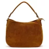  Luka 24-085 Dámska kožená kabelka v zlatej hnedej farbe 31 x 23 x 8 cm