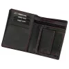  Pánska kožená peňaženka Money Kepper CC 5400 čierno-červená 9,5 x 13 x 2 cm