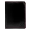  Pánska kožená peňaženka Money Kepper CC 5400 čierno-červená 9,5 x 13 x 2 cm