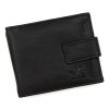  Pánska peňaženka Money Kepper CC 6001B v2 z čiernej hovädzej kože