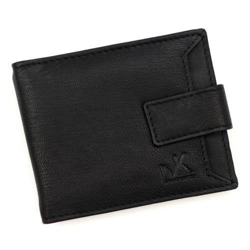  Pánska peňaženka Money Kepper CC 6001B v2 z čiernej hovädzej kože