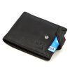 Pánska peňaženka Money Kepper CC 6001B v2 z čiernej hovädzej kože